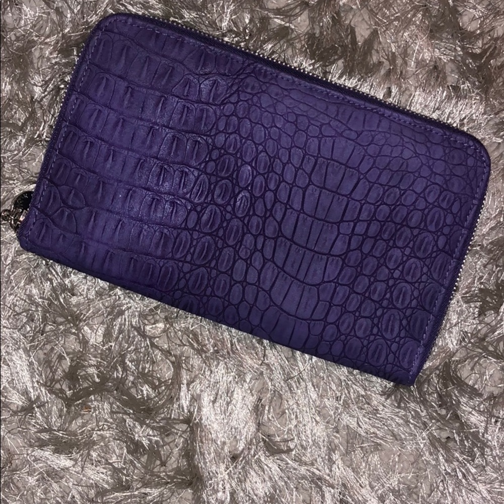 Faux Alligator Envelope Wallet